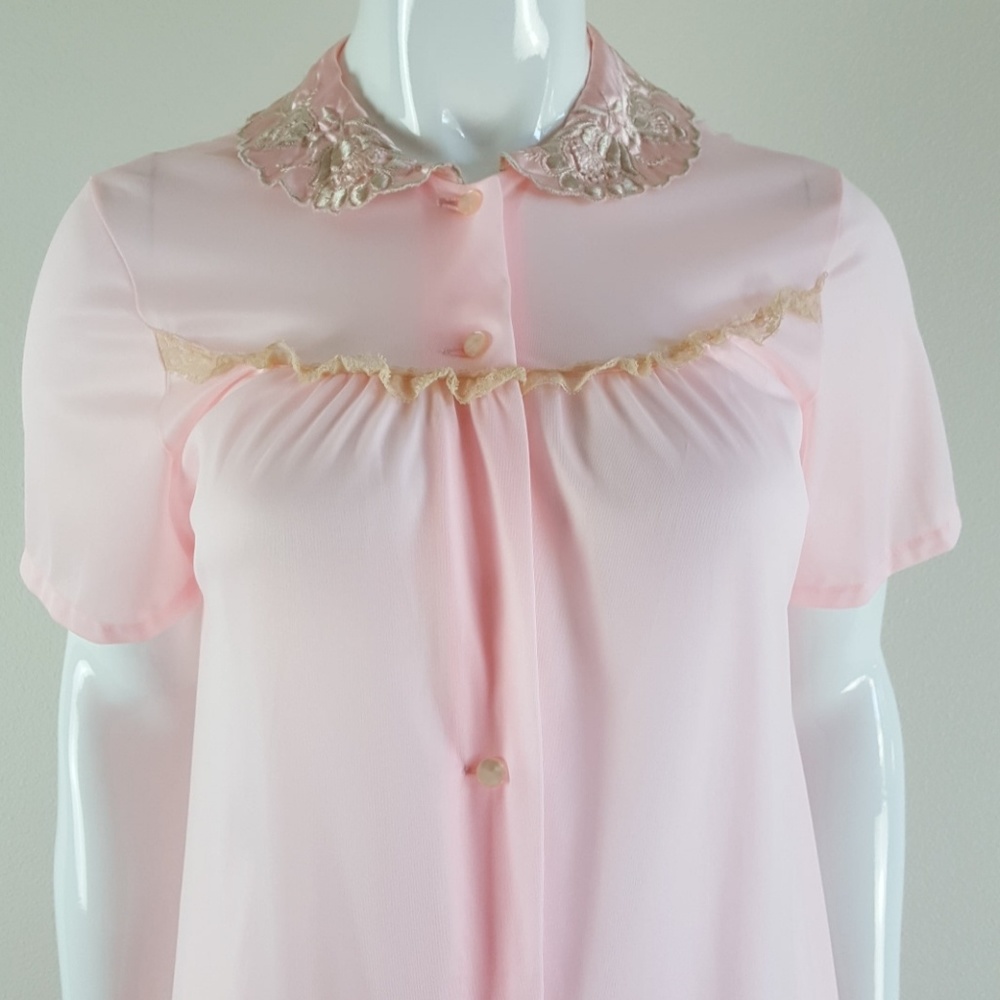 HELD Vintage 50's Pink Nightgown/Robe - Picture 3 of 9